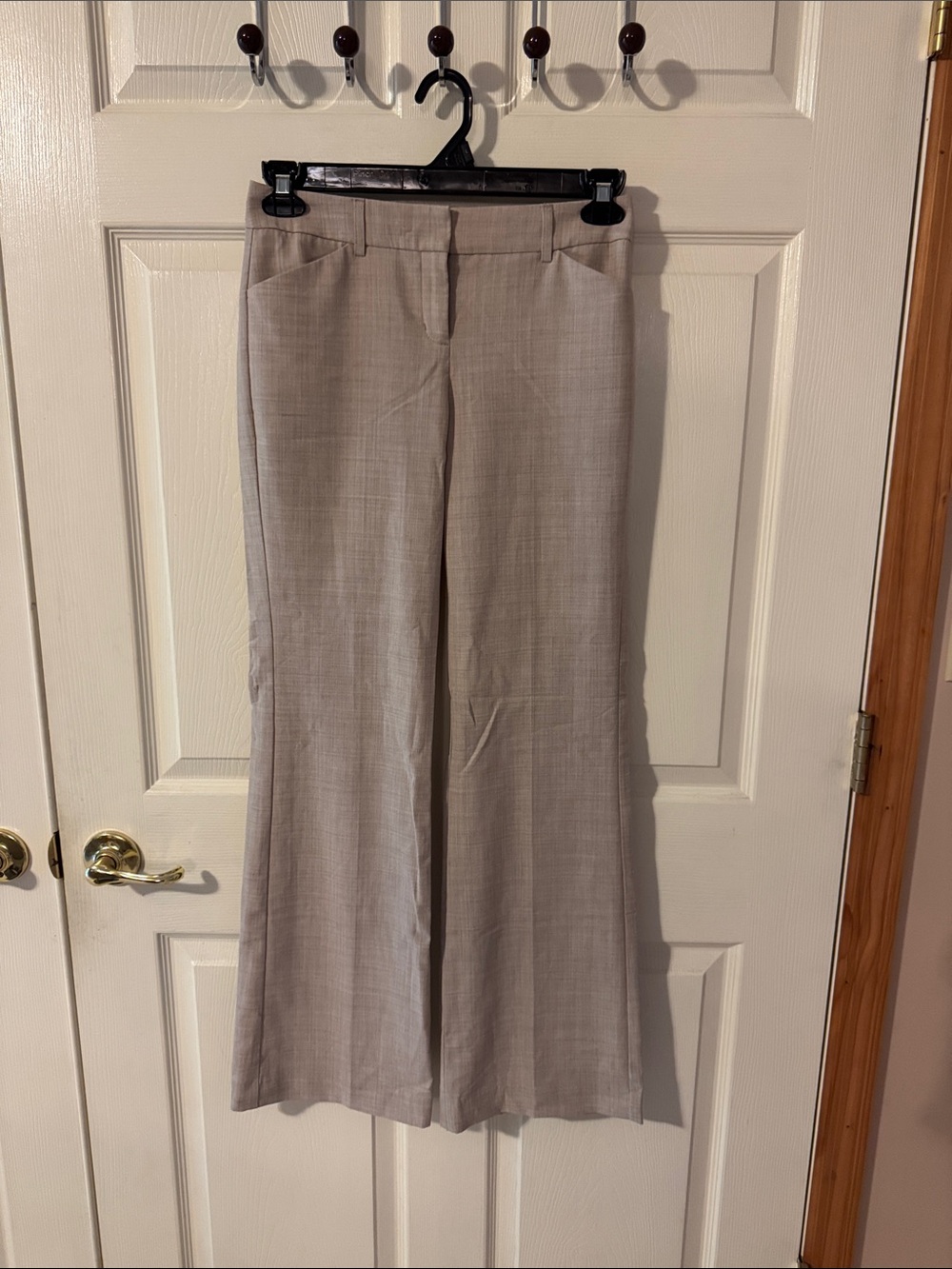 Express Wide-Leg Dress Pants in Taupe